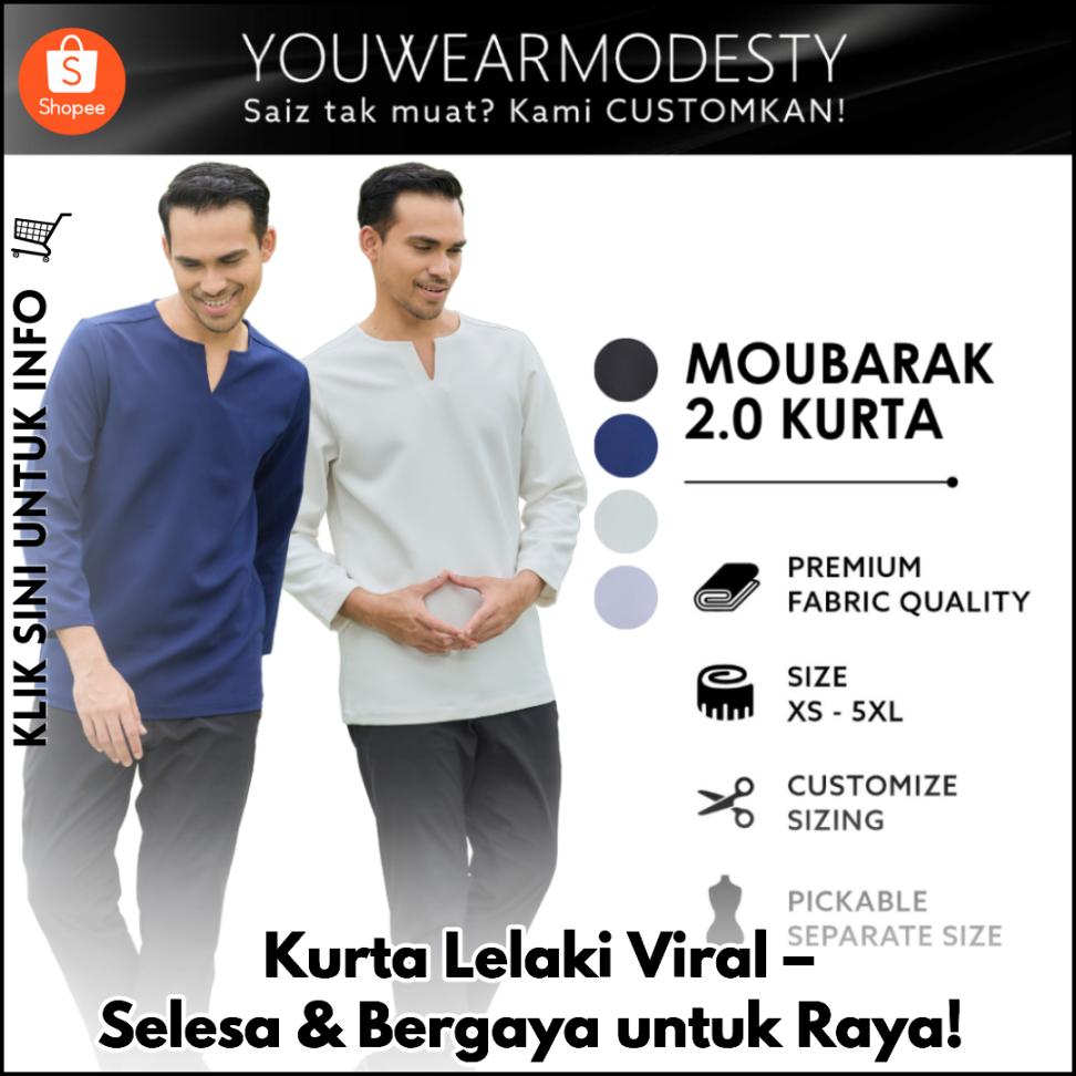 Kurta Lelaki Viral – Selesa & Bergaya untuk Raya!