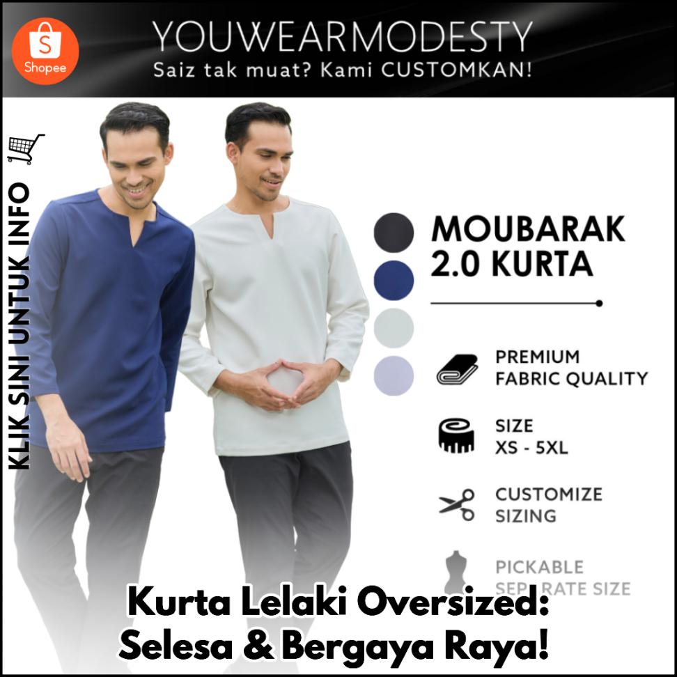 Kurta Lelaki Oversized: Selesa & Bergaya Raya!