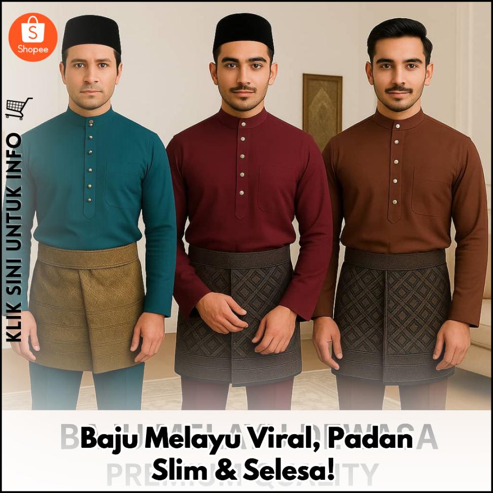 Baju Melayu Viral, Padan Slim & Selesa!