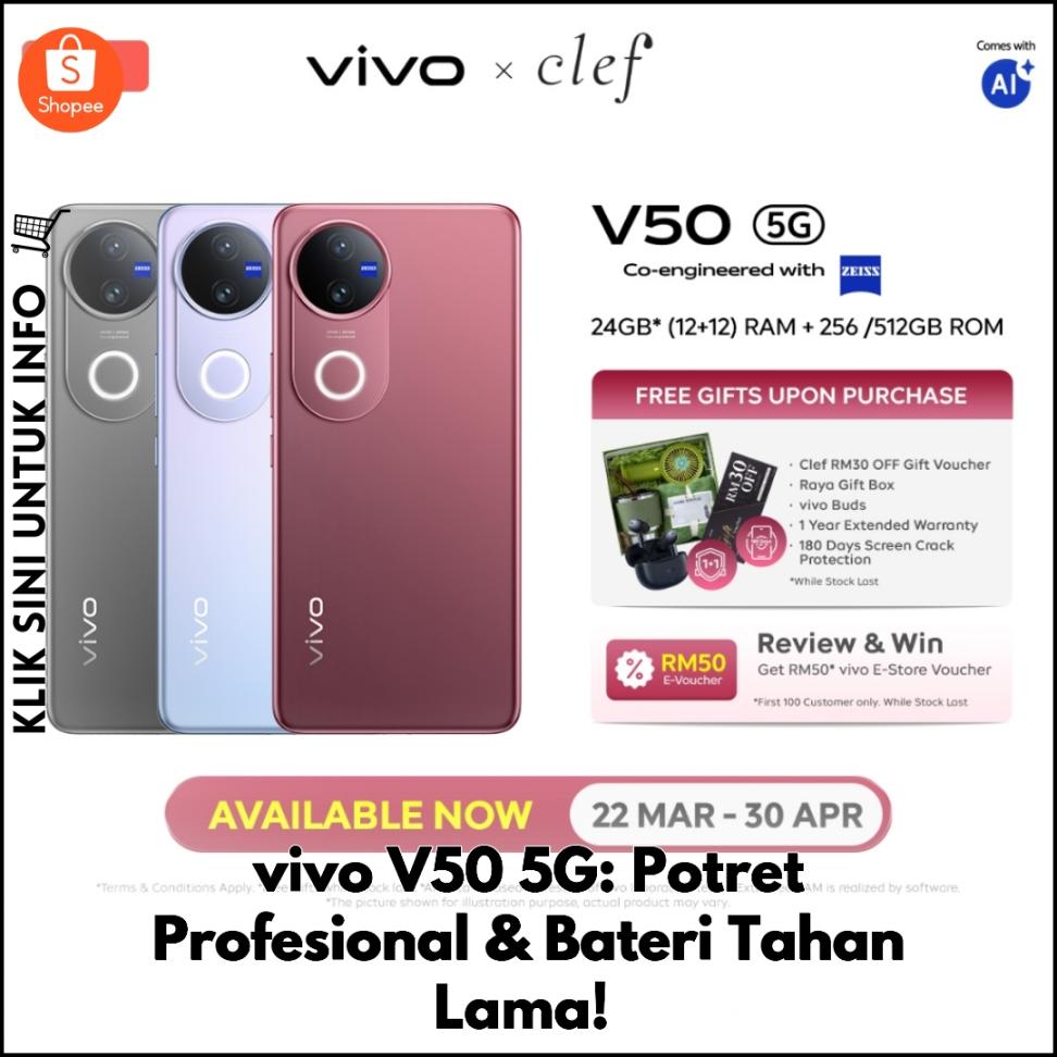 vivo V50 5G: Potret Profesional & Bateri Tahan Lama!