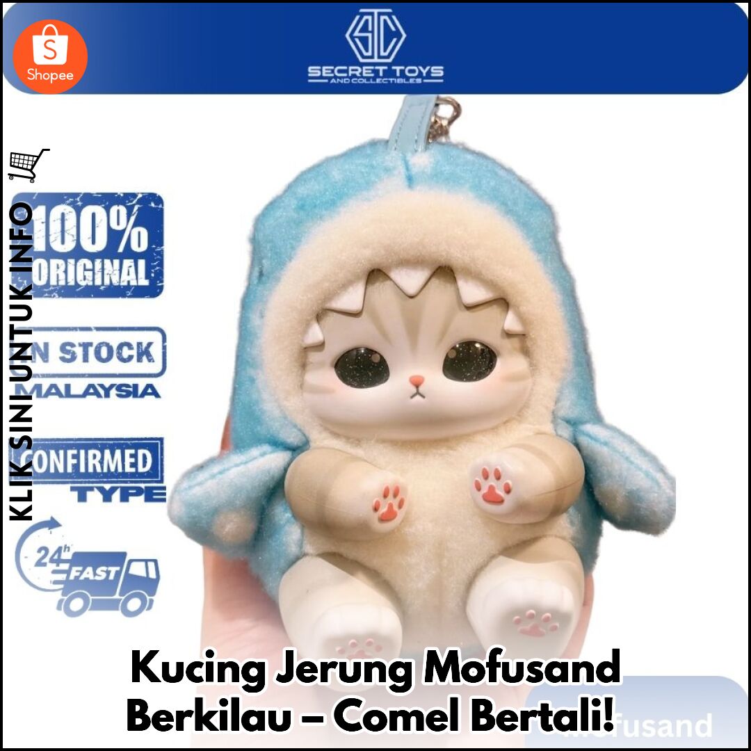 Kucing Jerung Mofusand Berkilau – Comel Bertali!