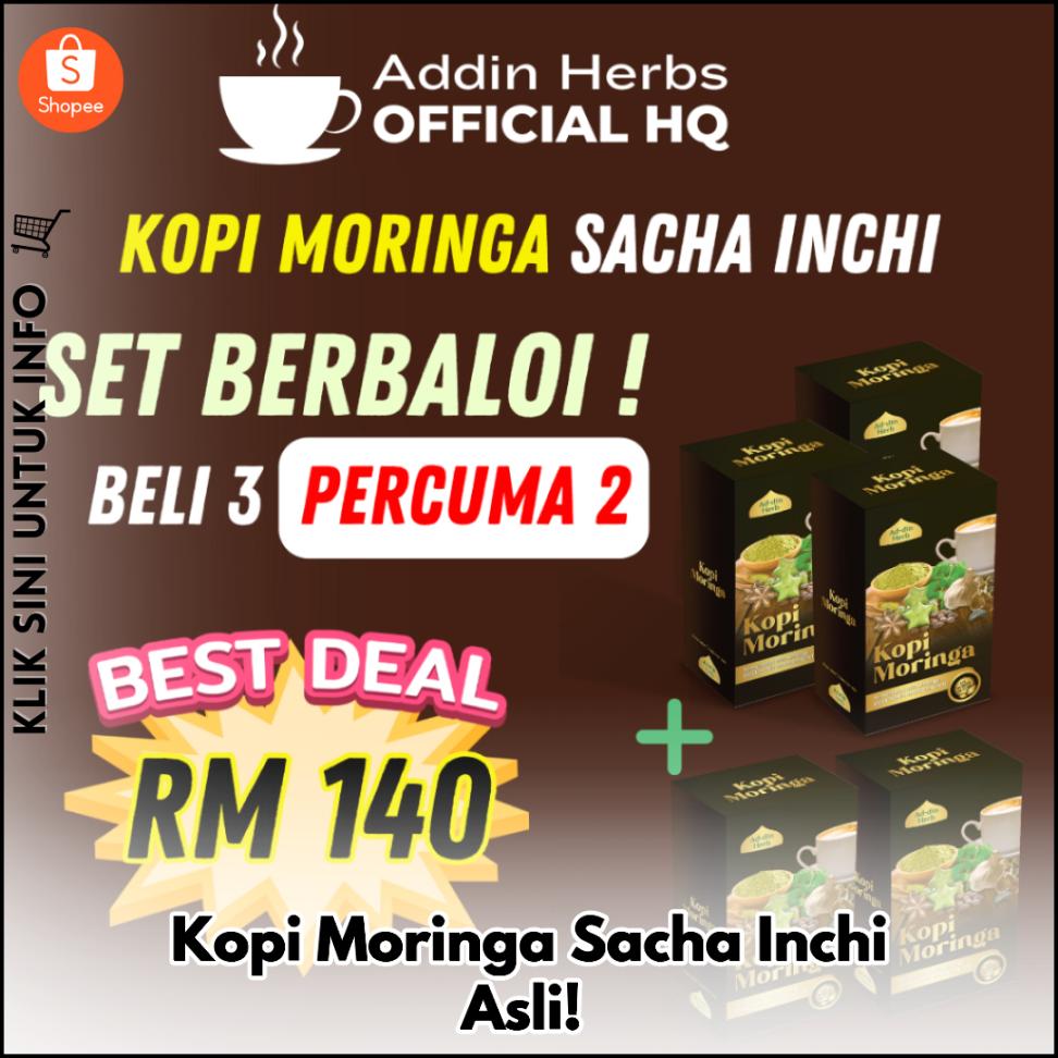 Kopi Moringa Sacha Inchi Asli!