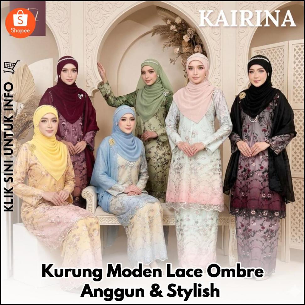 Kurung Moden Lace Ombre Anggun & Stylish