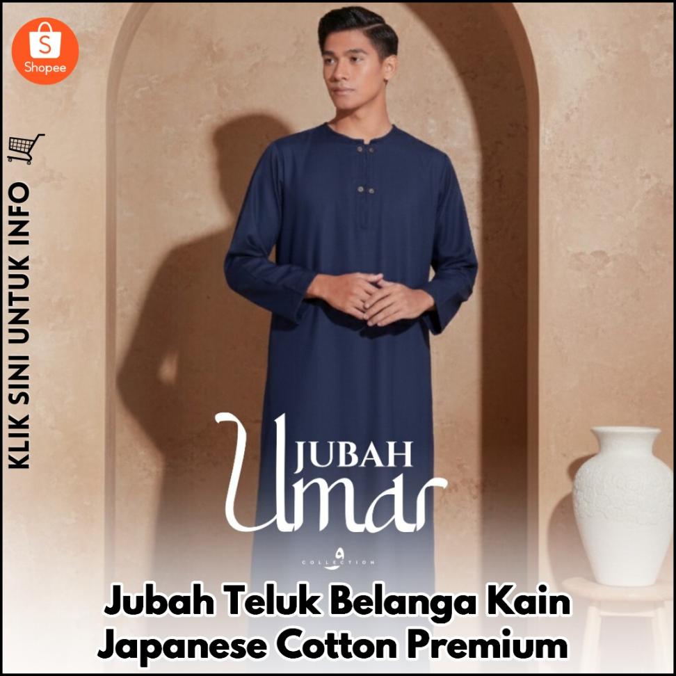 Jubah Teluk Belanga Kain Japanese Cotton Premium