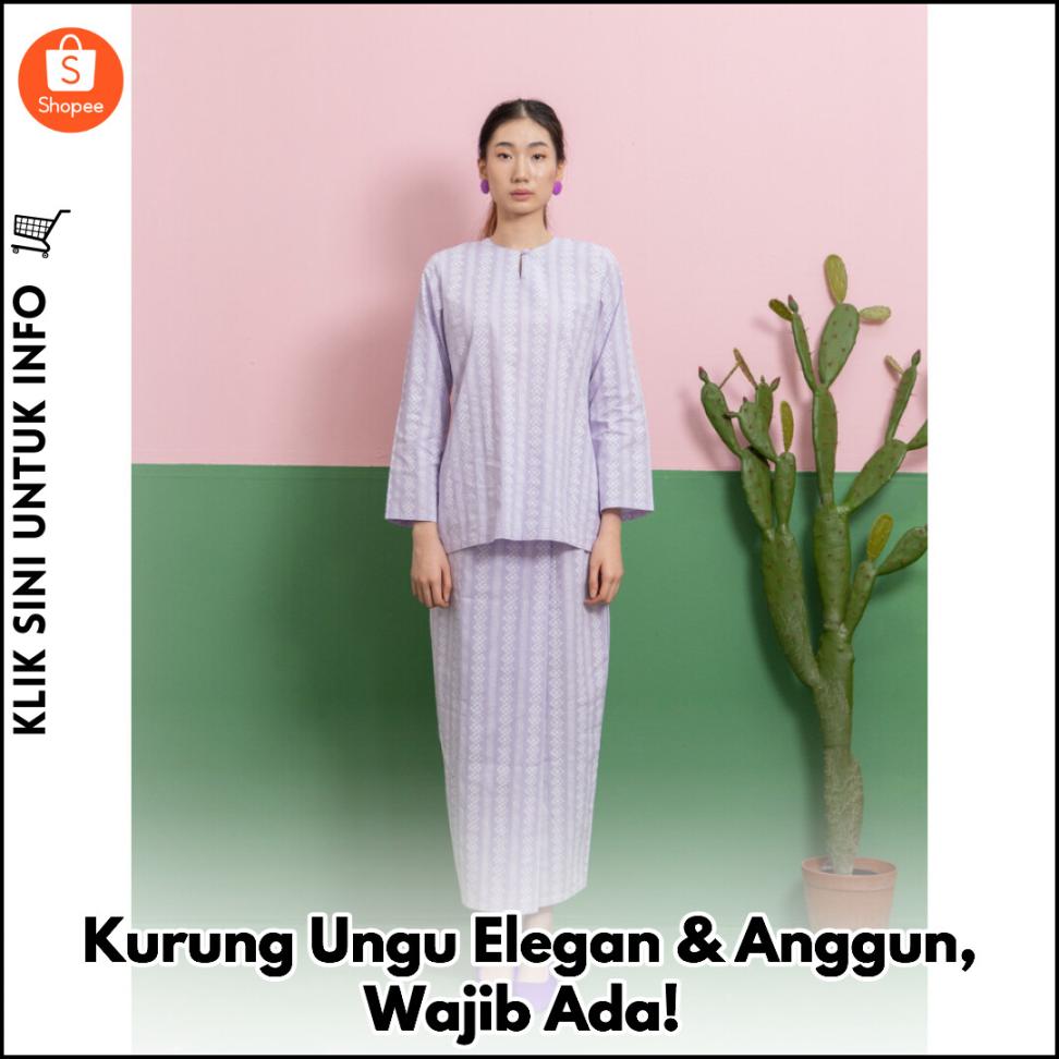Kurung Ungu Elegan & Anggun, Wajib Ada!