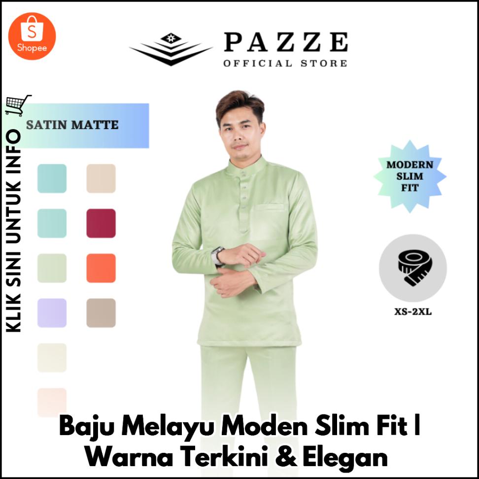 Baju Melayu Moden Slim Fit | Warna Terkini & Elegan