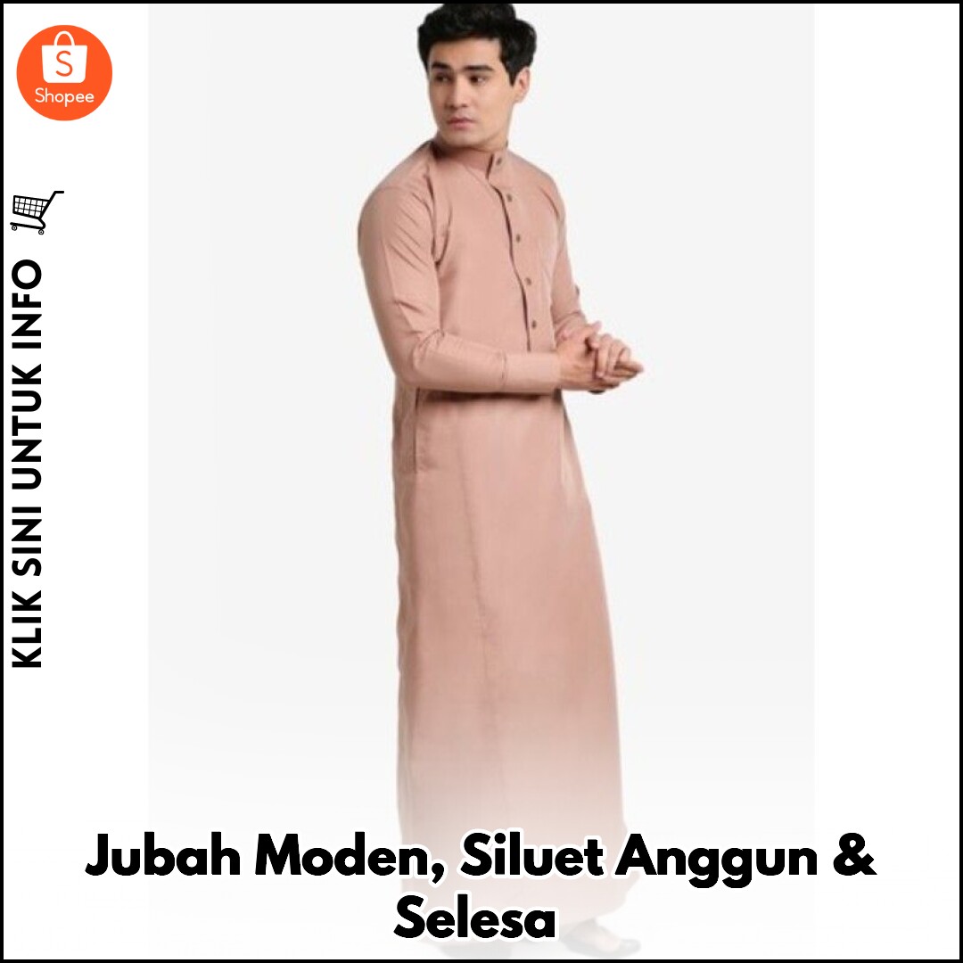 Jubah Slim Fit Amar Amran – Tampil Bergaya & Selesa!