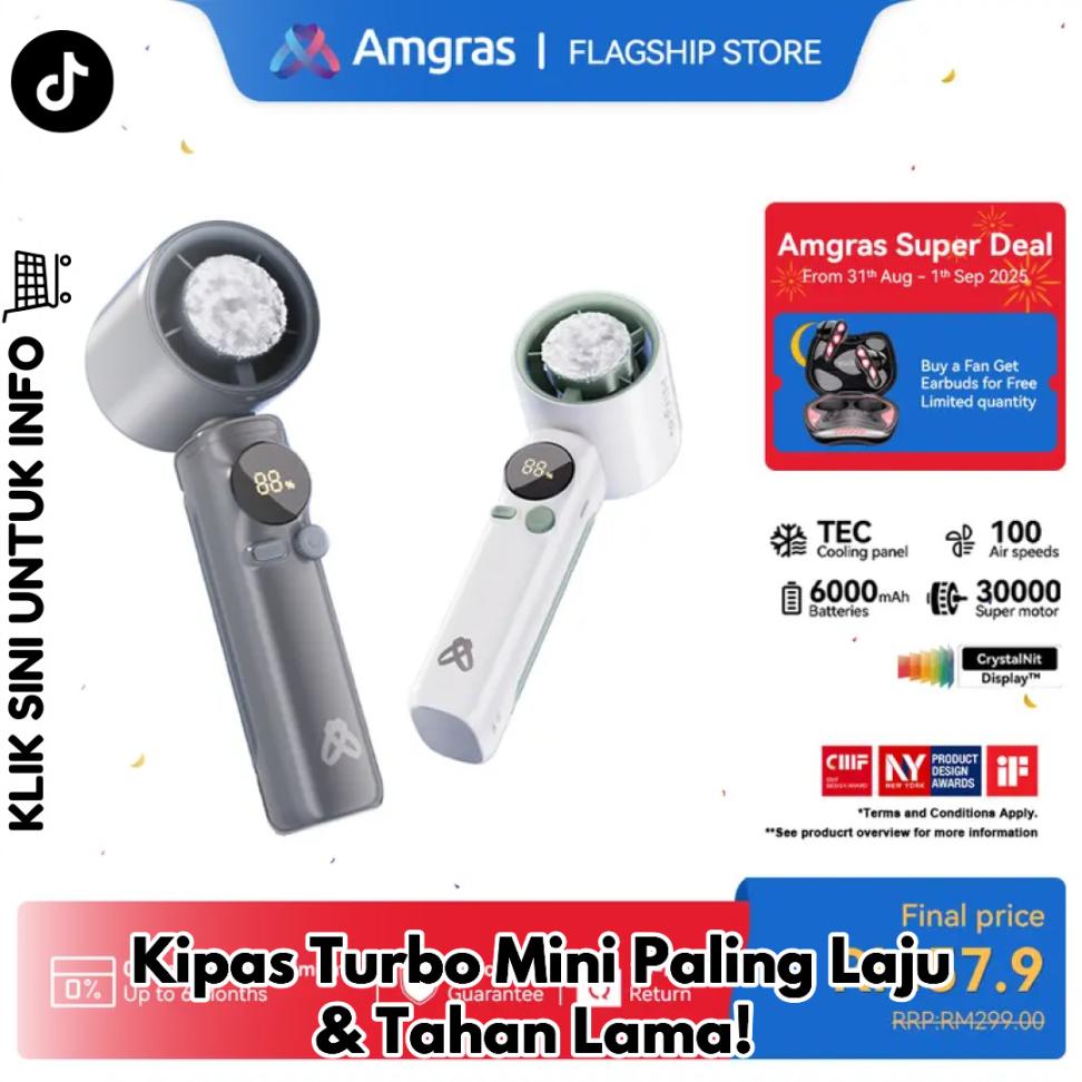 Kipas Turbo Mini Paling Laju & Tahan Lama!