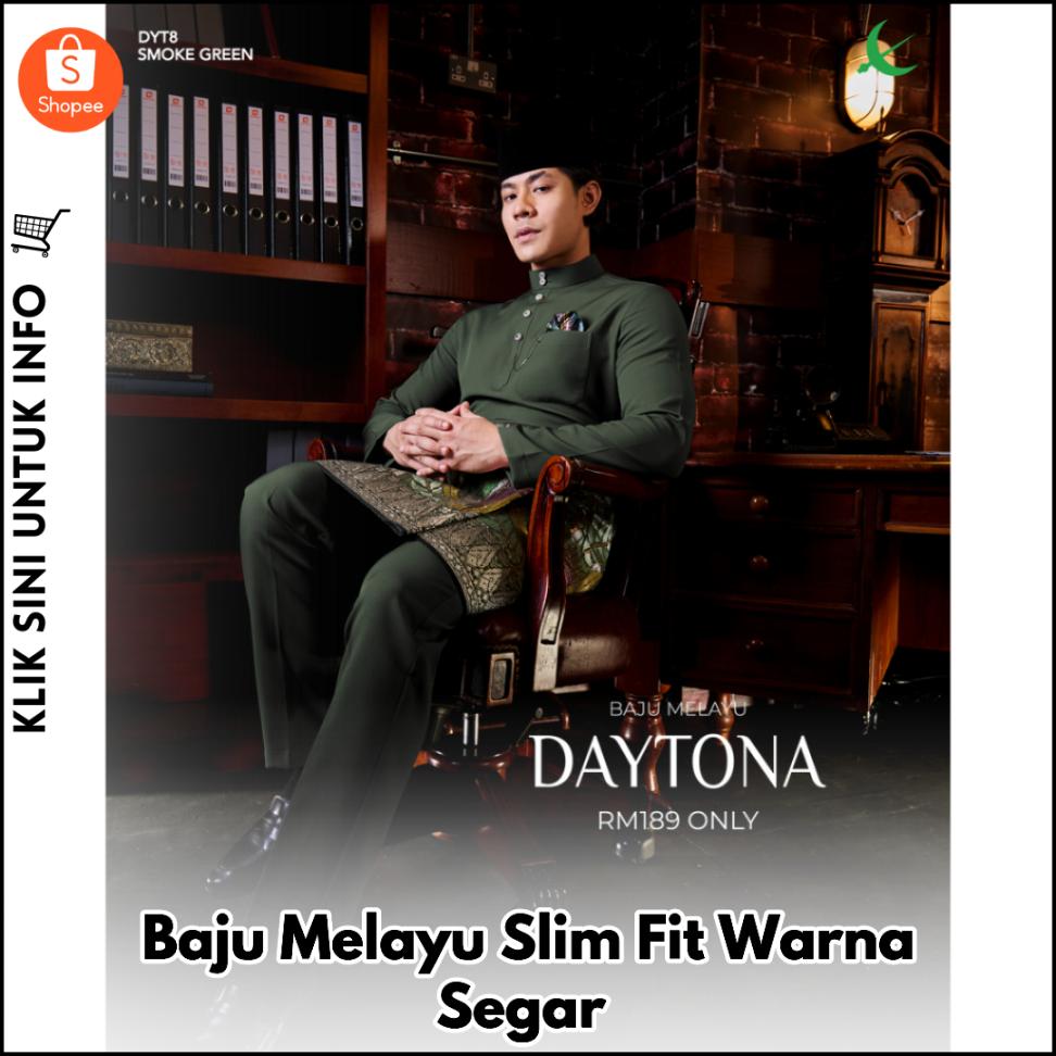 Baju Melayu Slim Fit Warna Segar