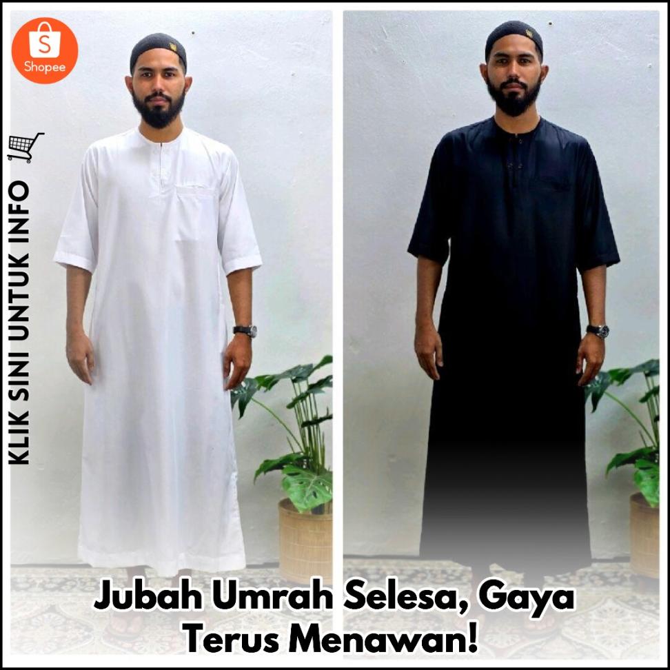 Jubah Umrah Selesa, Gaya Terus Menawan!