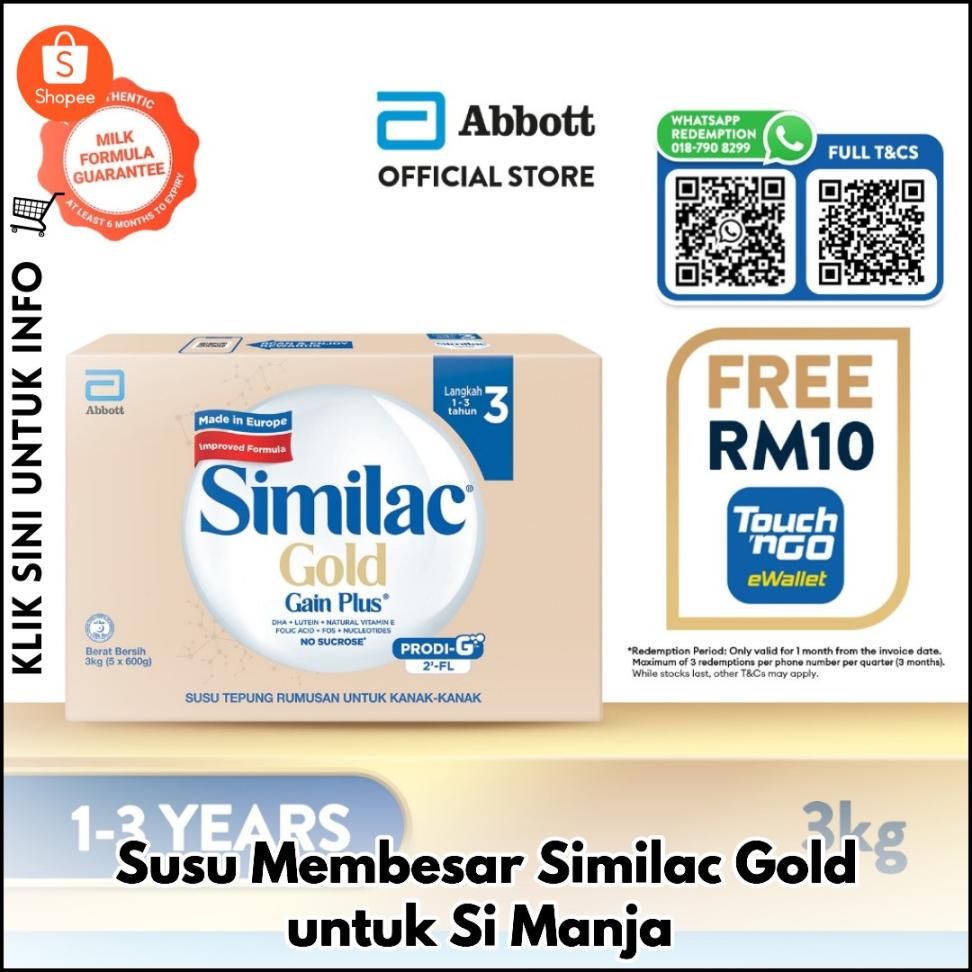 Susu Membesar Similac Gold untuk Si Manja