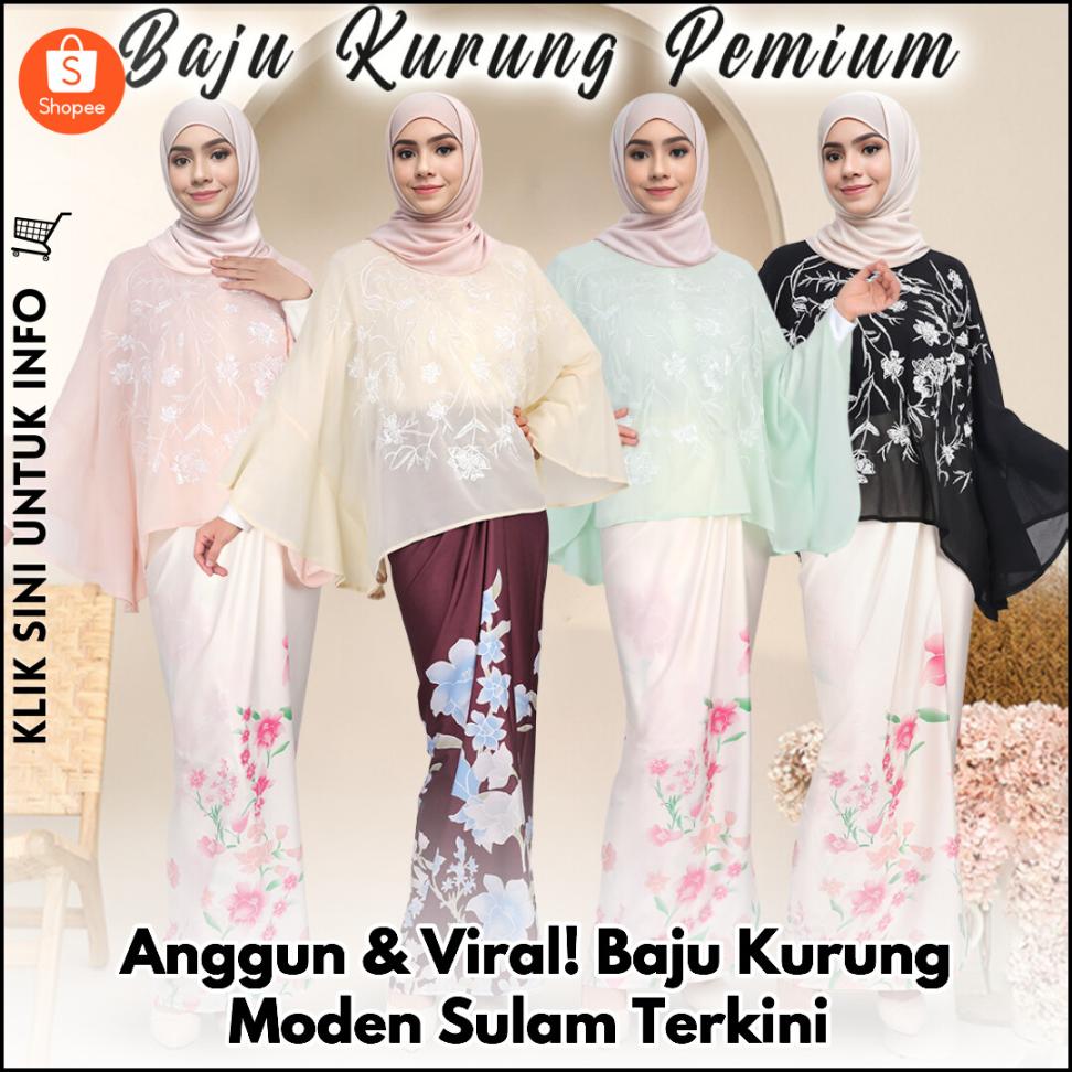 Anggun & Viral! Baju Kurung Moden Sulam Terkini