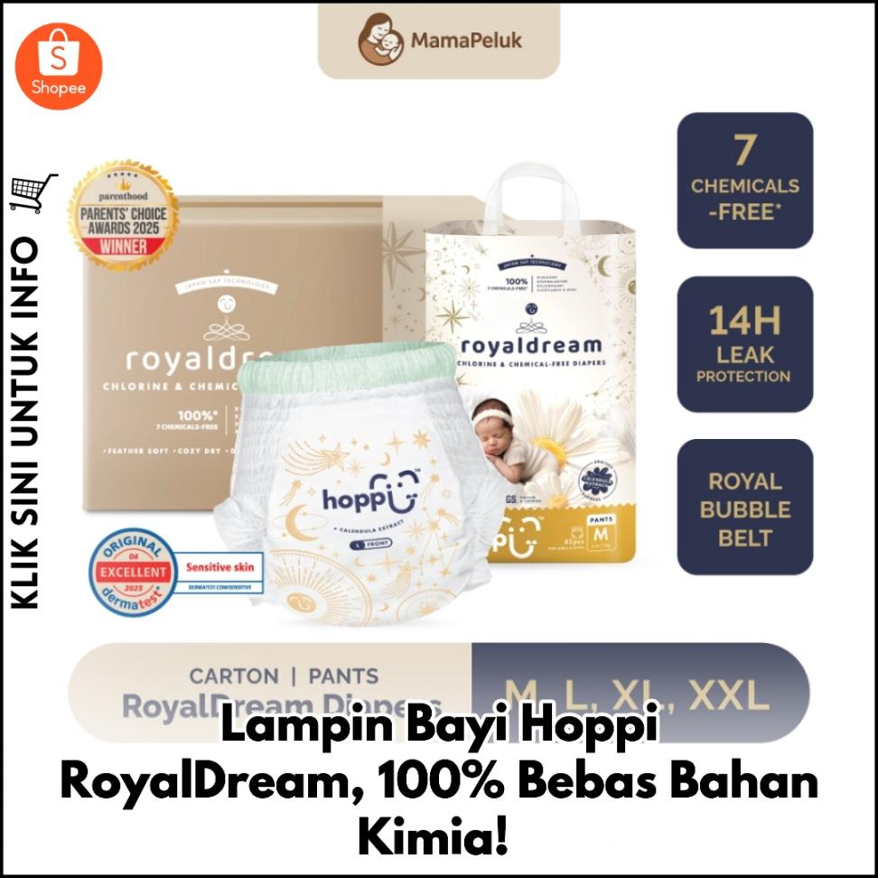 Lampin Bayi Hoppi RoyalDream, 100% Bebas Bahan Kimia!