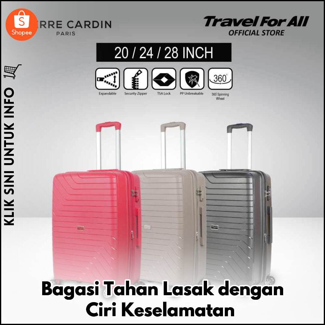 Bagasi Tahan Lasak dengan Ciri Keselamatan