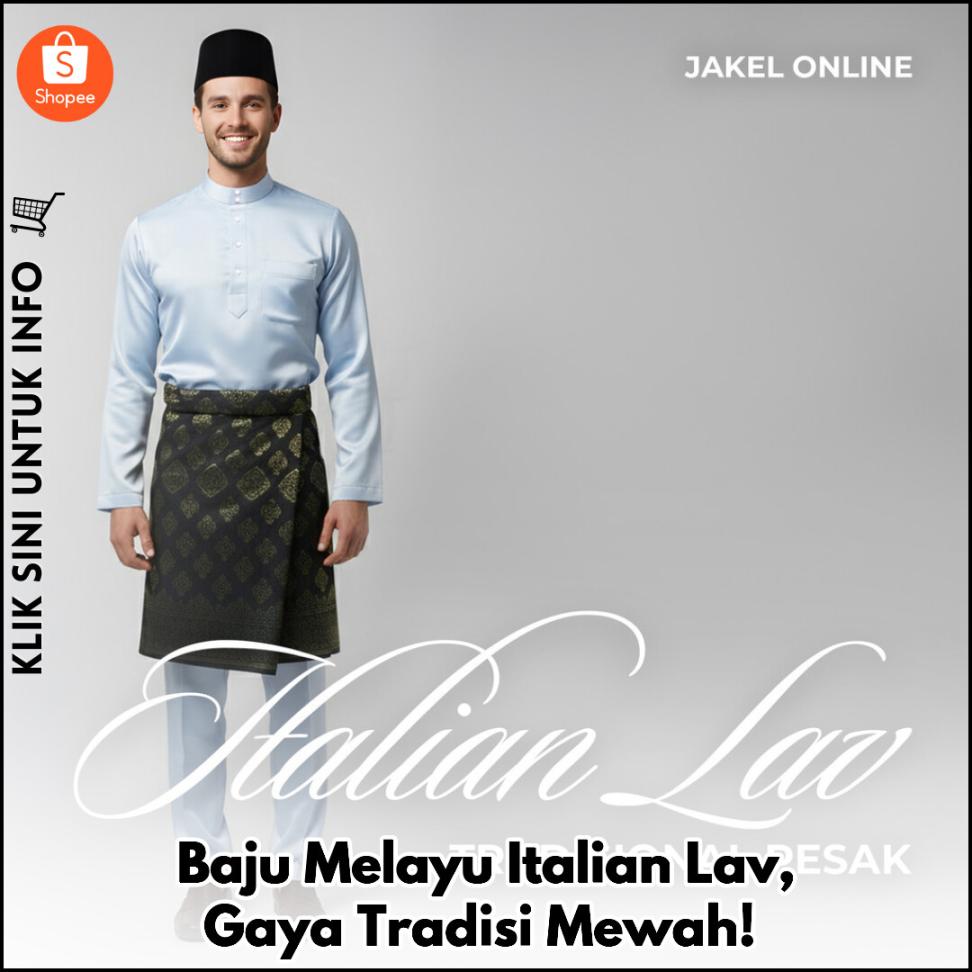 Baju Melayu Italian Lav, Gaya Tradisi Mewah!