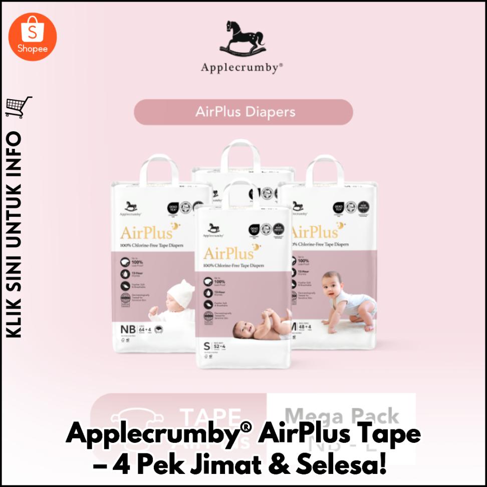 Applecrumby® AirPlus Tape – 4 Pek Jimat & Selesa!