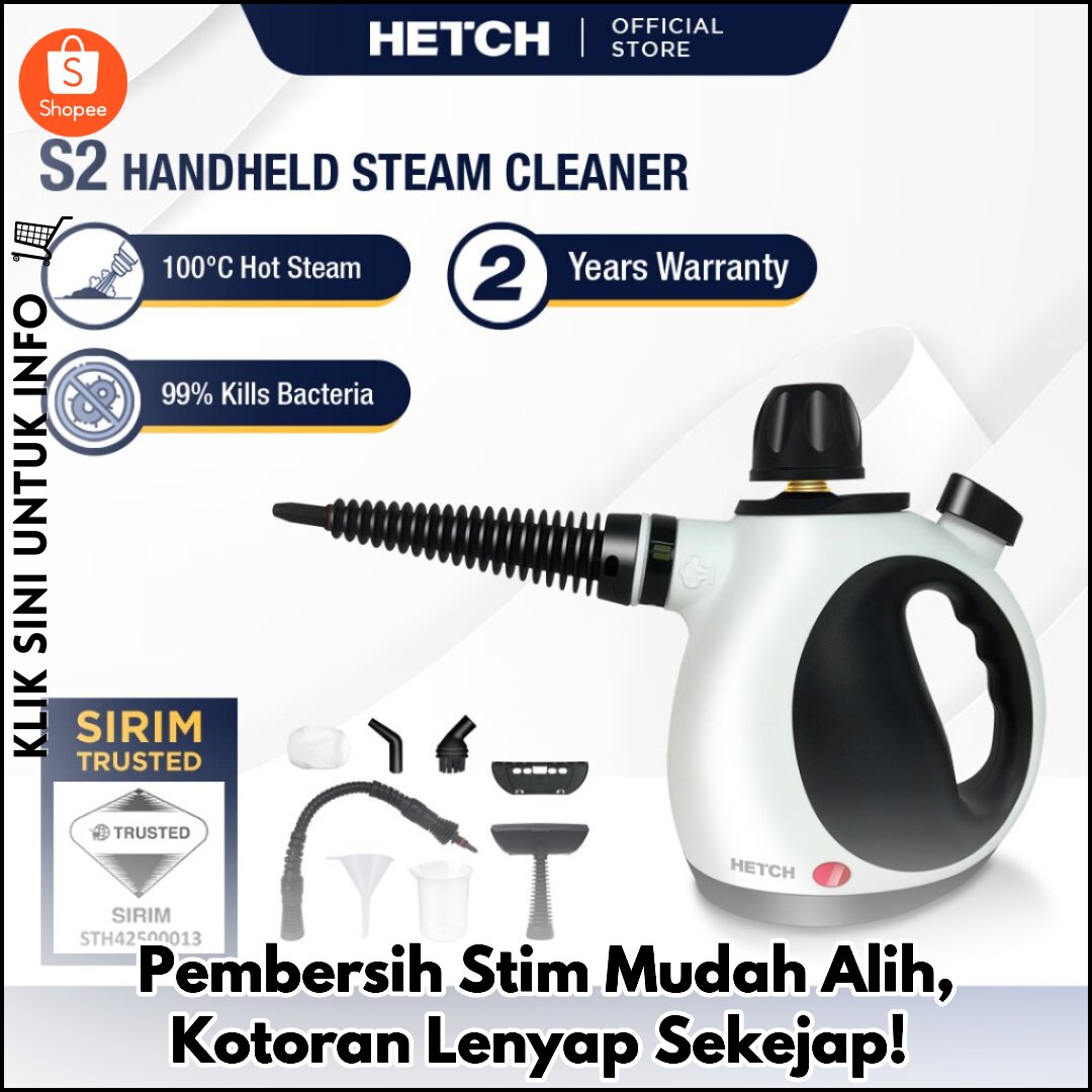 Pembersih Stim Mudah Alih, Kotoran Lenyap Sekejap!