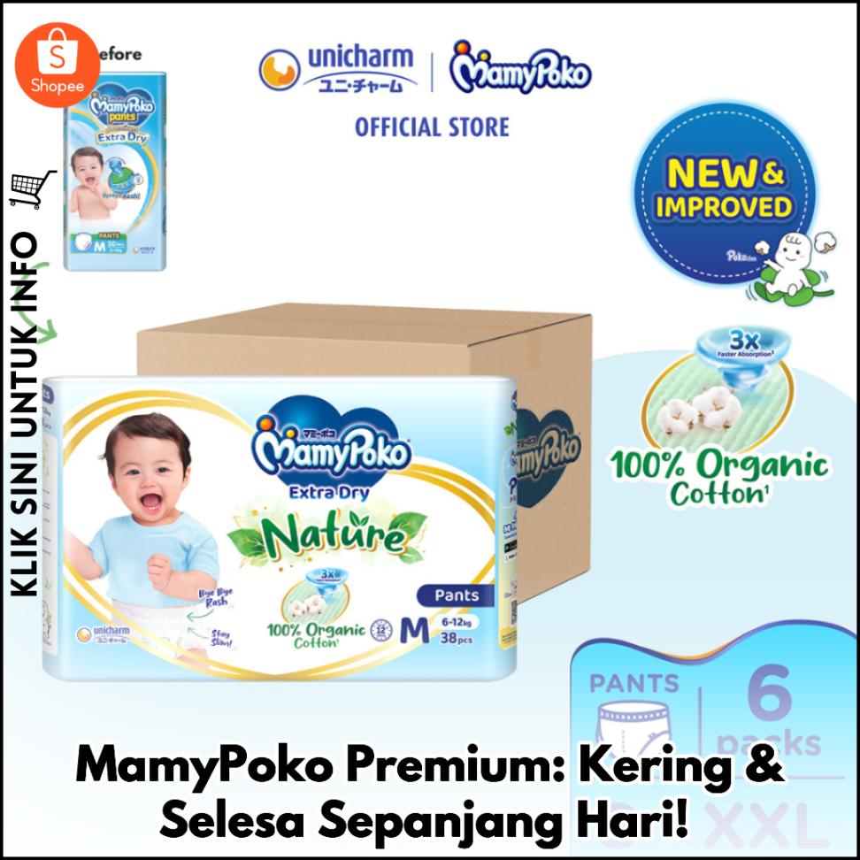 Lampin Premium Lembut, Bayi Kekal Kering
