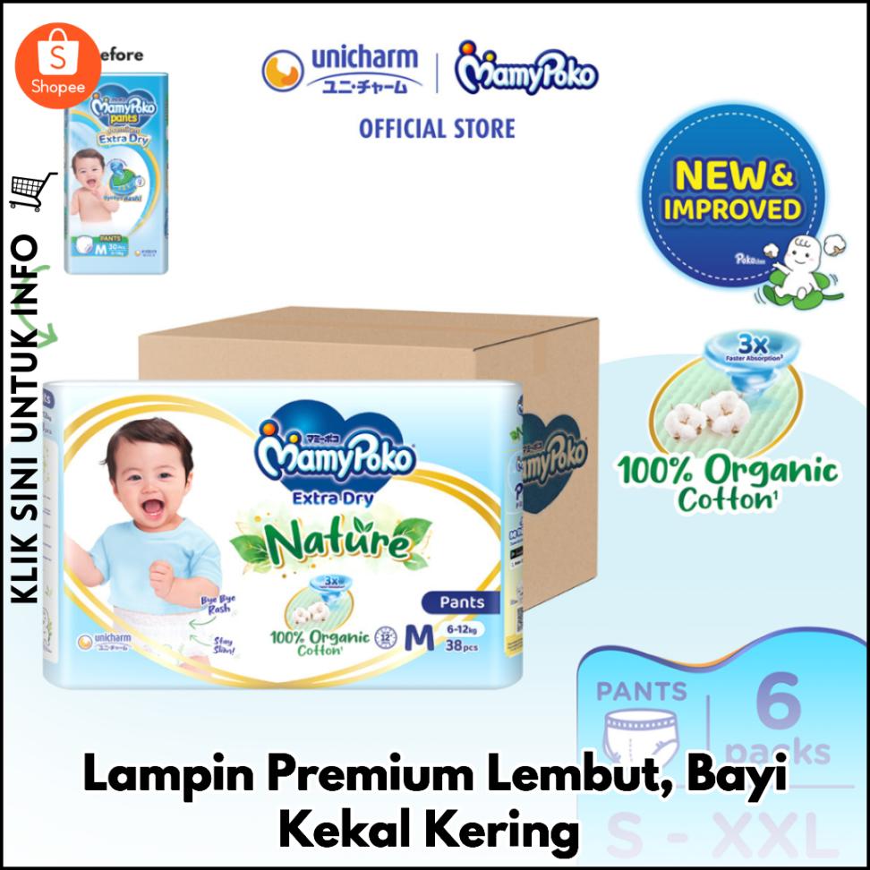 Lampin Premium Lembut, Bayi Kekal Kering