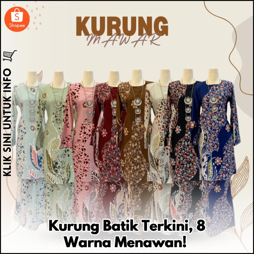 Kurung Batik Terkini, 8 Warna Menawan!