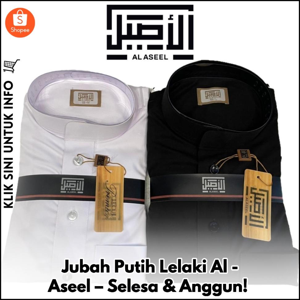 Jubah Putih Lelaki Al-Aseel – Selesa & Anggun!