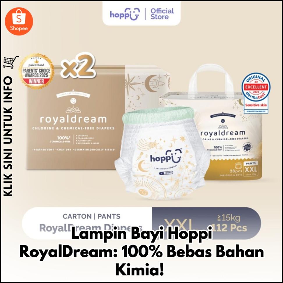 Lampin Bayi Hoppi RoyalDream: 100% Bebas Bahan Kimia!