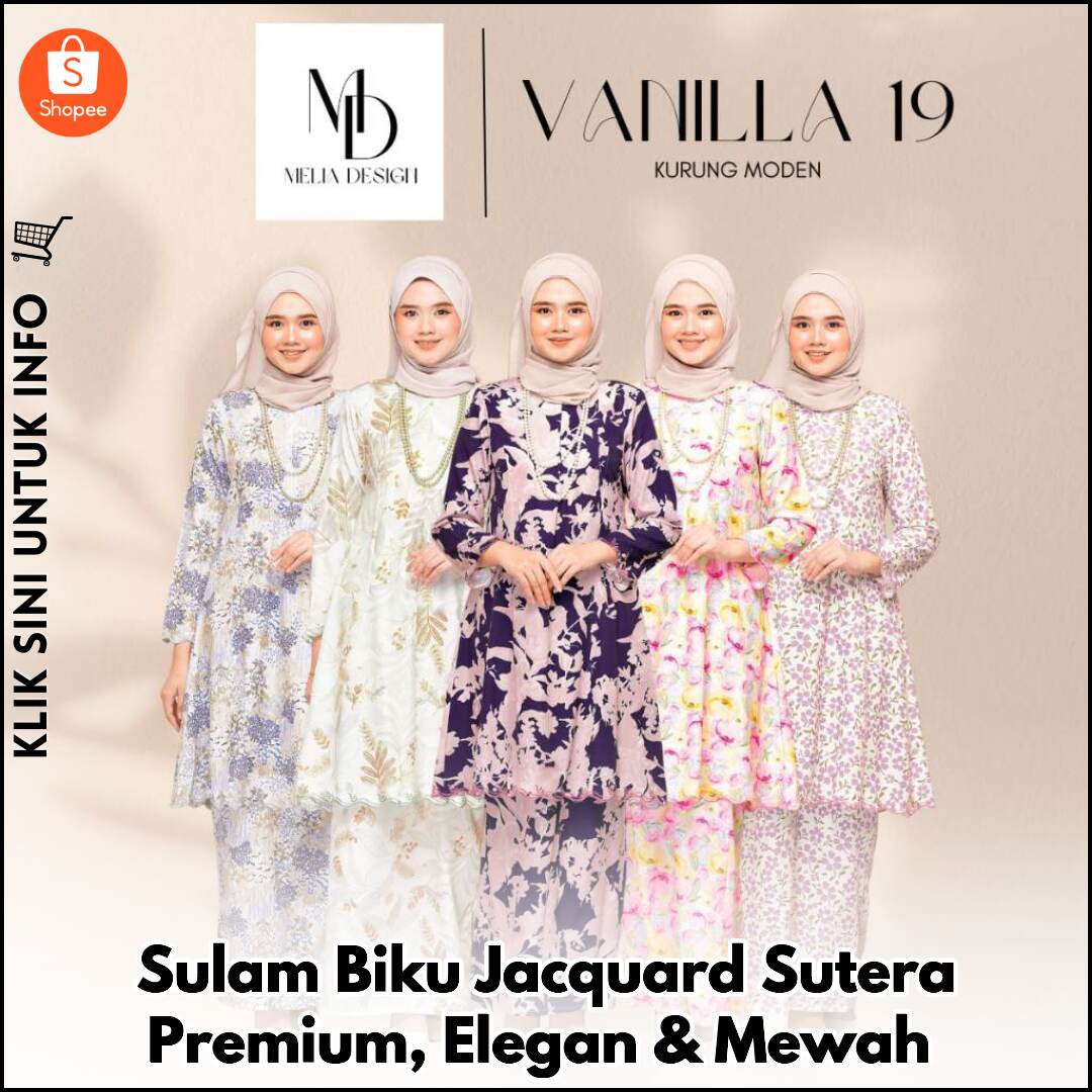 Sulam Biku Jacquard Sutera Premium, Elegan & Mewah