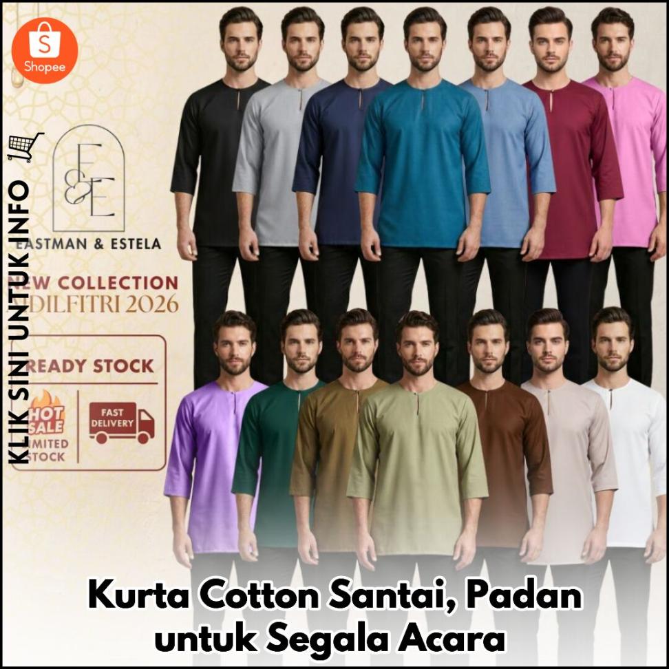 Kurta Cotton Santai, Padan untuk Segala Acara