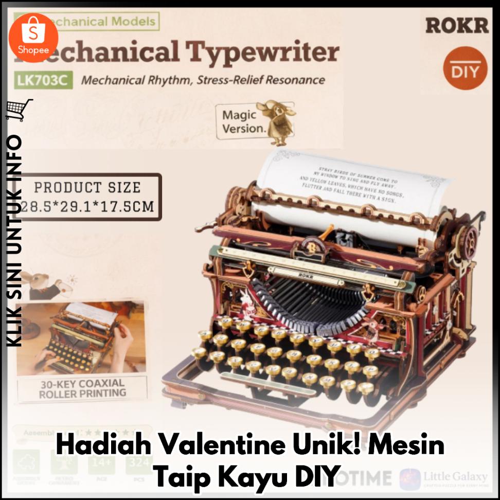 Hadiah Valentine Unik! Mesin Taip Kayu DIY