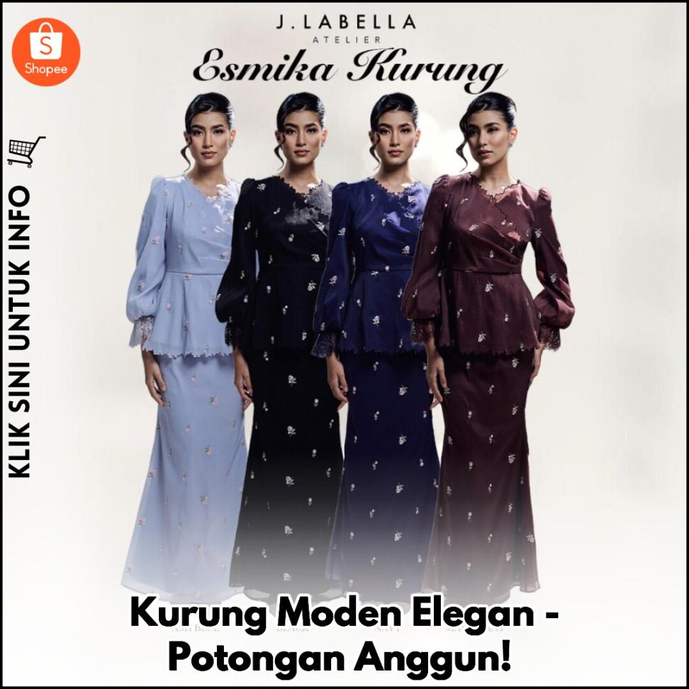 Kurung Moden Elegan - Potongan Anggun!