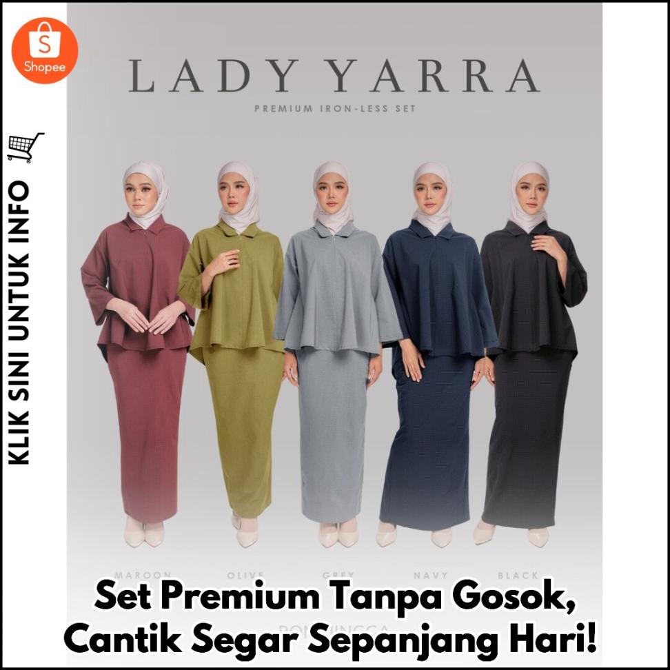 Set Premium Tanpa Gosok, Cantik Segar Sepanjang Hari!