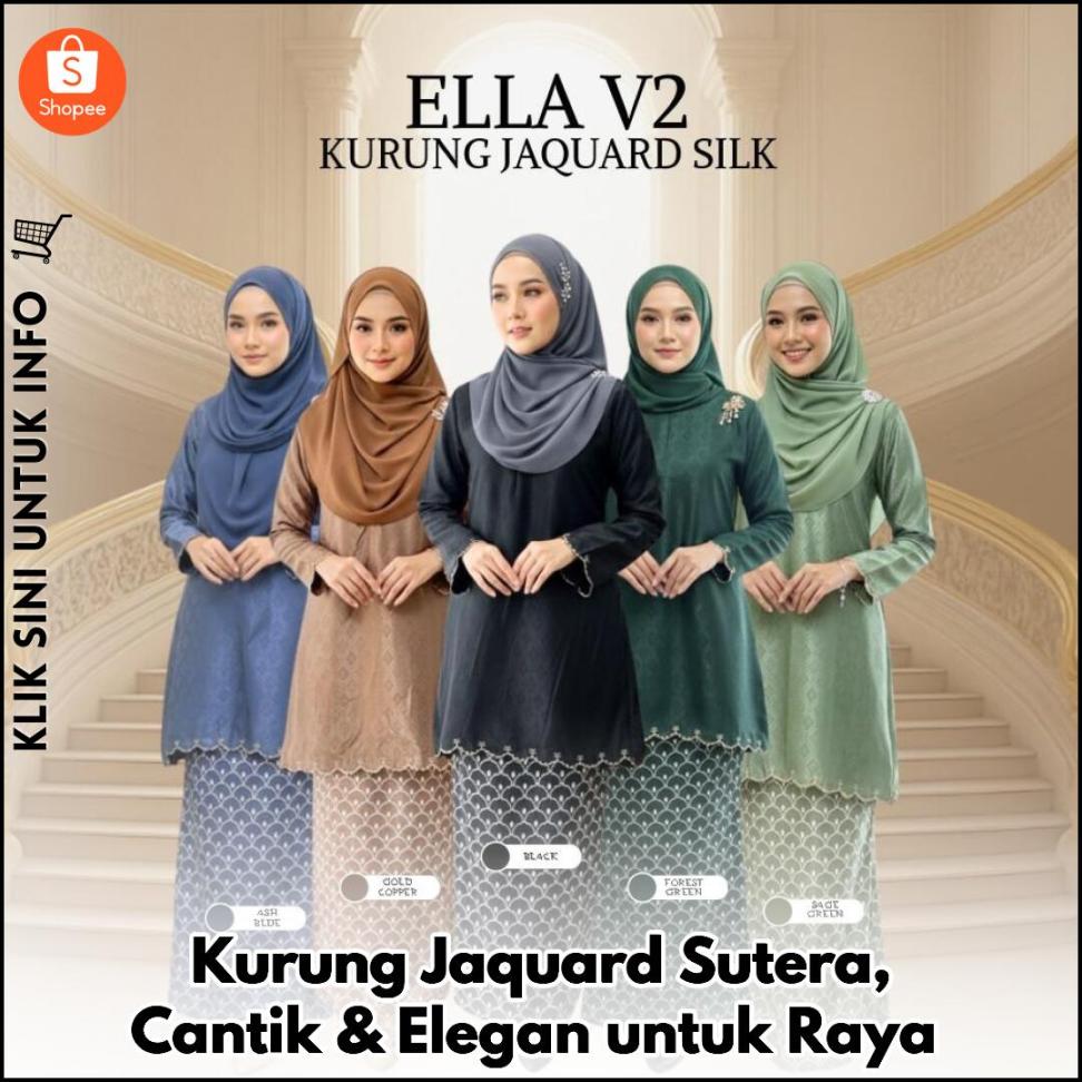 Kurung Jaquard Sutera, Cantik & Elegan untuk Raya