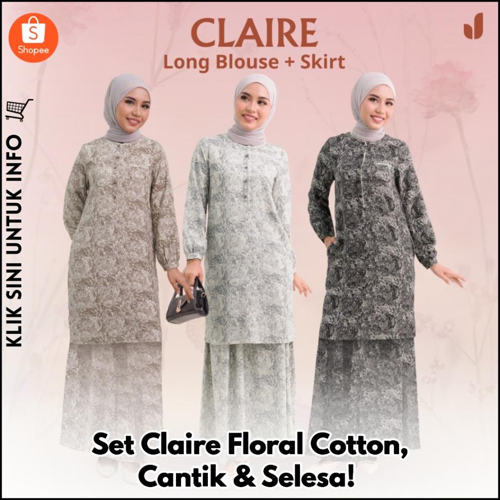 Set Claire Floral Cotton, Cantik & Selesa!