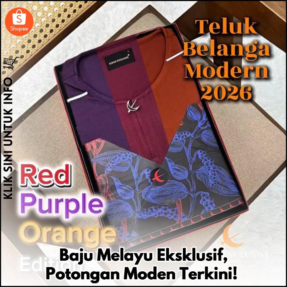 Baju Melayu Eksklusif, Potongan Moden Terkini!
