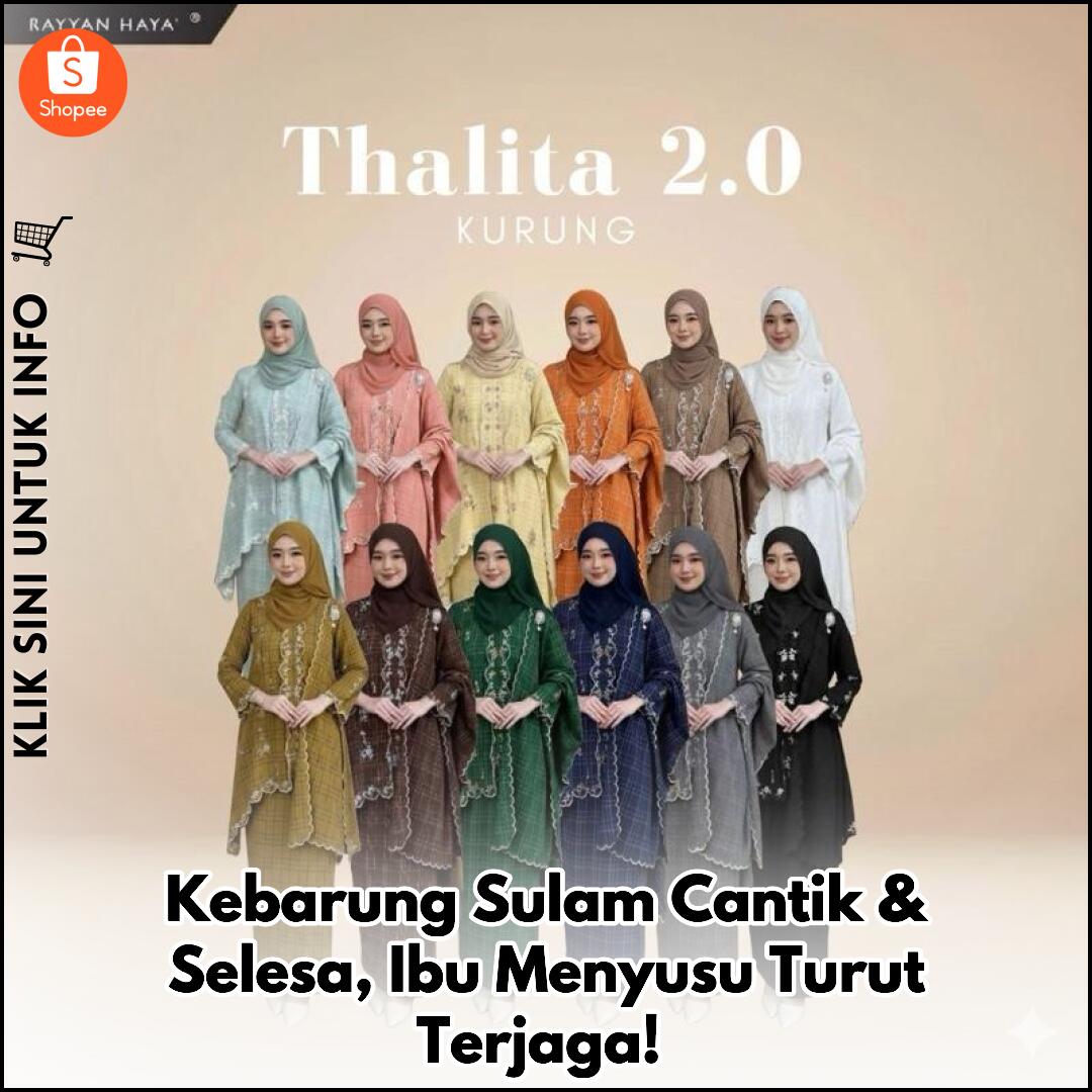 Kebarung Sulam Cantik & Selesa, Ibu Menyusu Turut Terjaga!