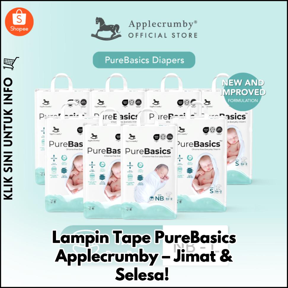 Lampin Tape PureBasics Applecrumby – Jimat & Selesa!