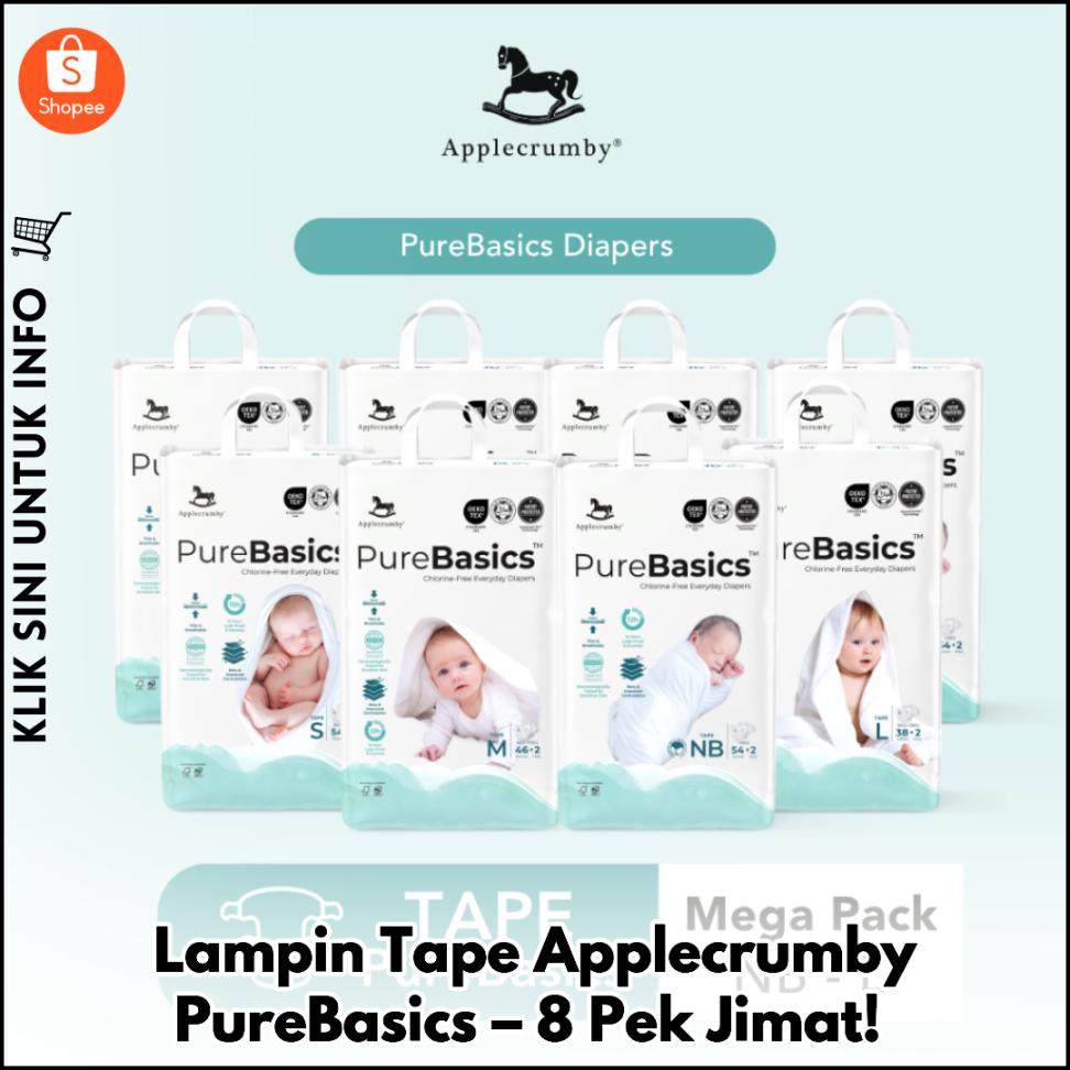 Lampin Tape Super Lembut, Stok 8 Pek Jimat!