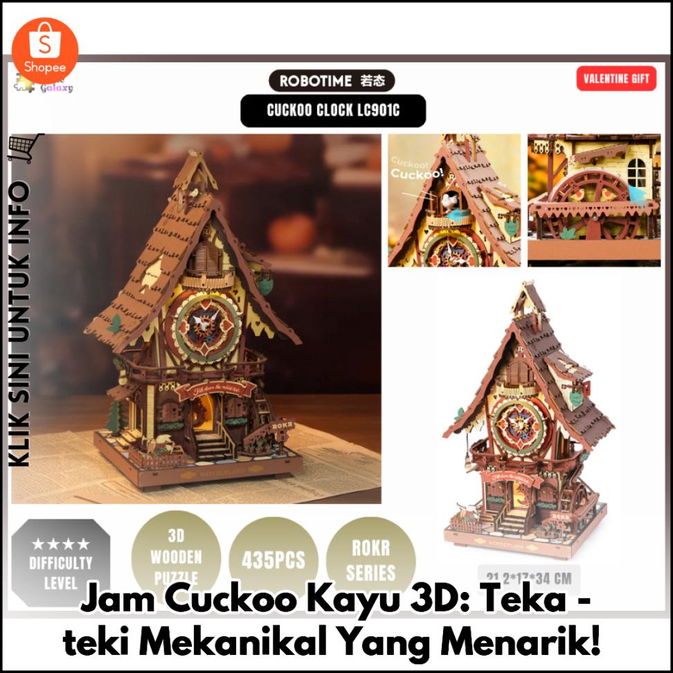 Jam Cuckoo Kayu 3D: Teka-teki Mekanikal Yang Menarik!