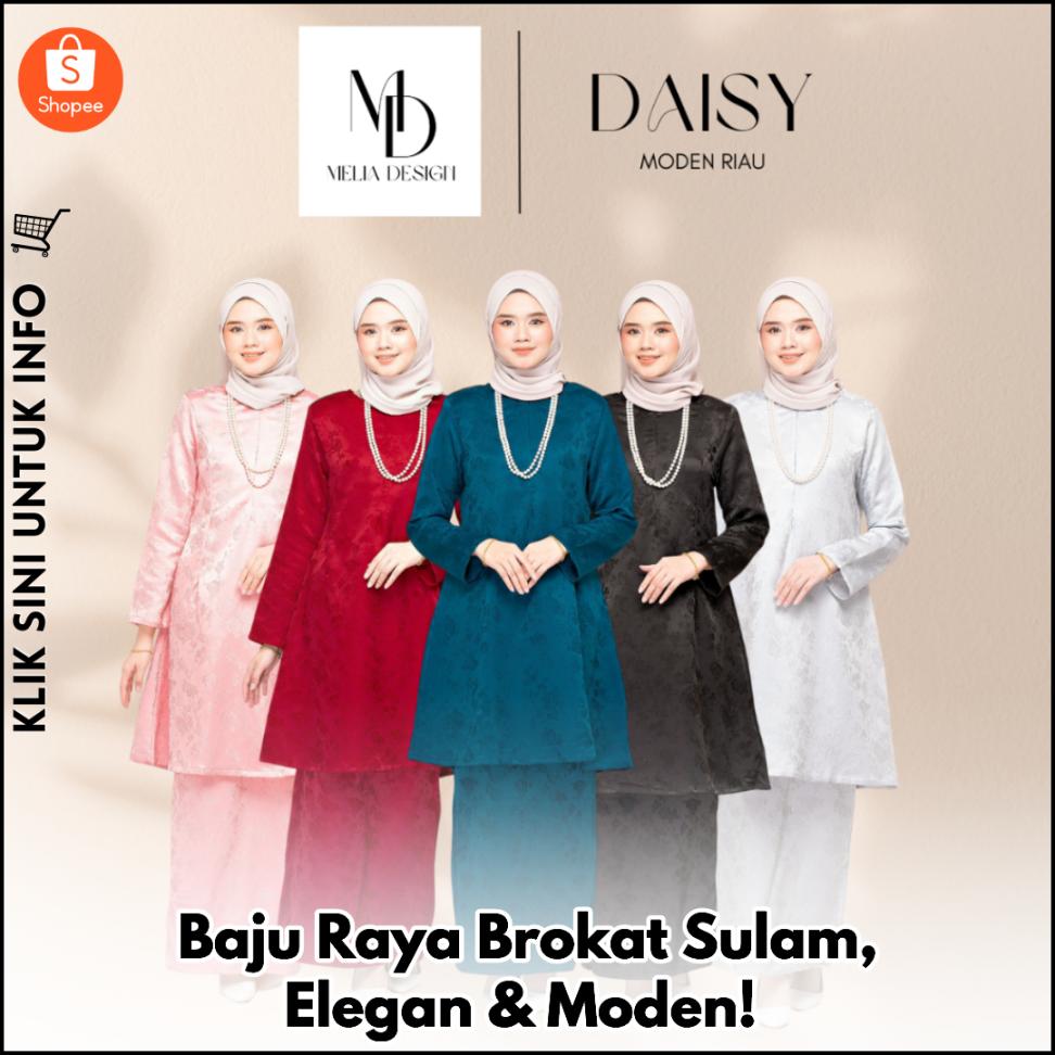 Baju Raya Brokat Sulam, Elegan & Moden!