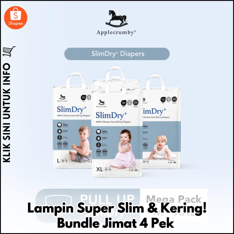 Lampin Super Slim & Kering! Bundle Jimat 4 Pek