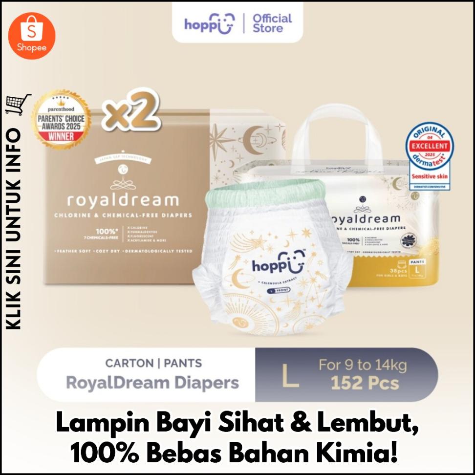 Lampin Bayi Sihat & Lembut, 100% Bebas Bahan Kimia!