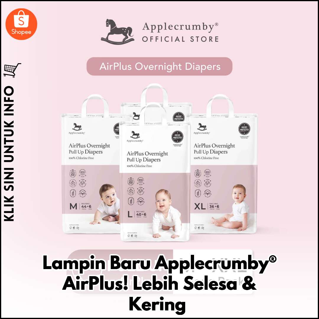 Lampin Baru Applecrumby® AirPlus! Lebih Selesa & Kering