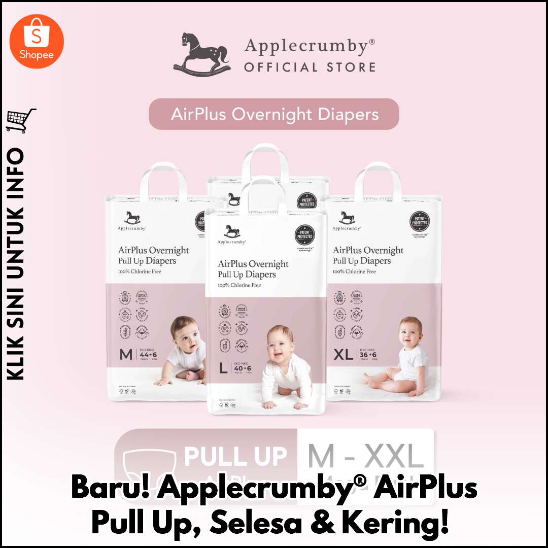 Baru! Applecrumby® AirPlus Pull Up, Selesa & Kering!