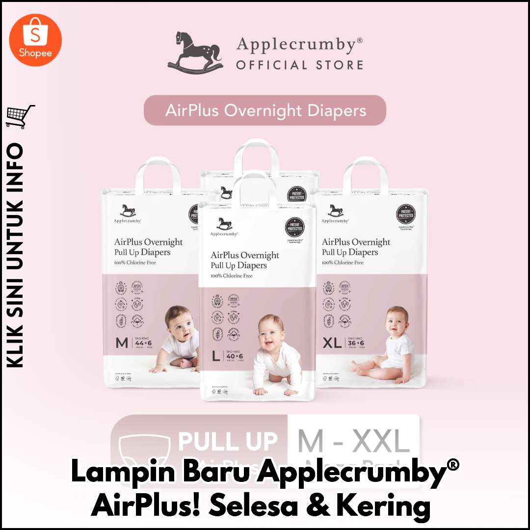 Baru! Applecrumby® AirPlus Pull Up, Selesa & Kering!