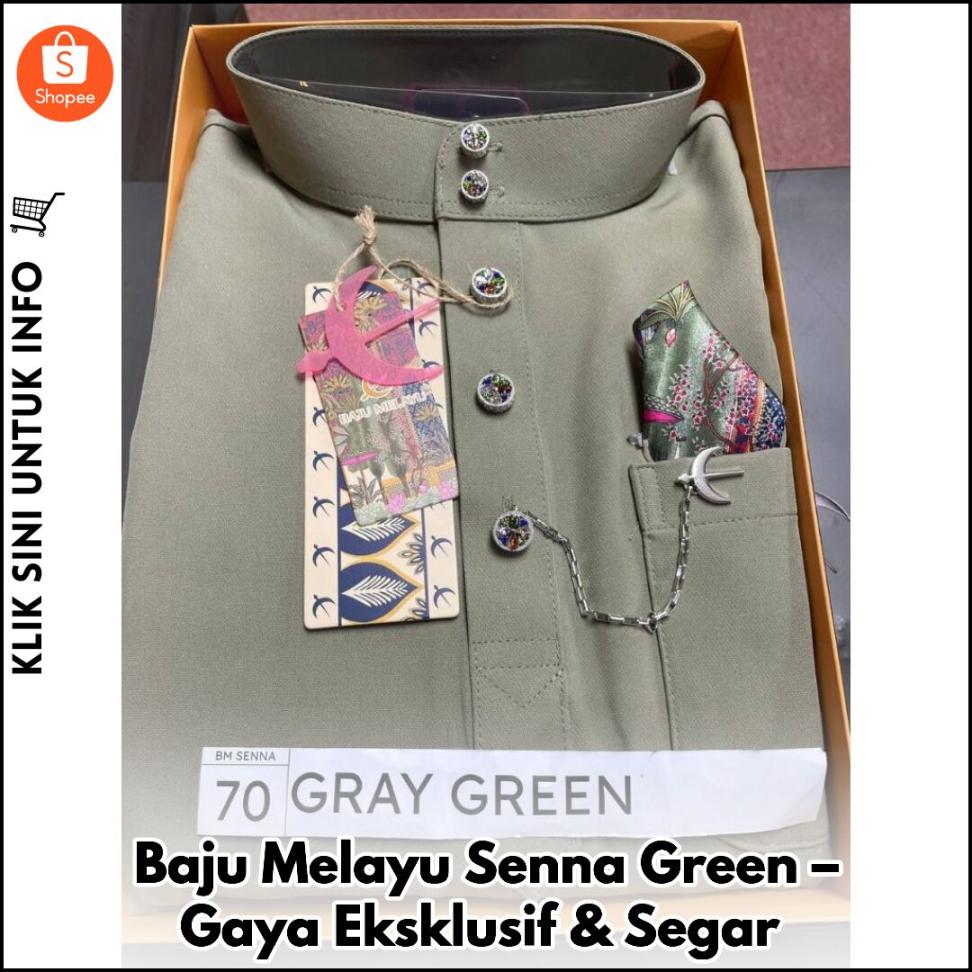 Baju Melayu Senna Green – Gaya Eksklusif & Segar
