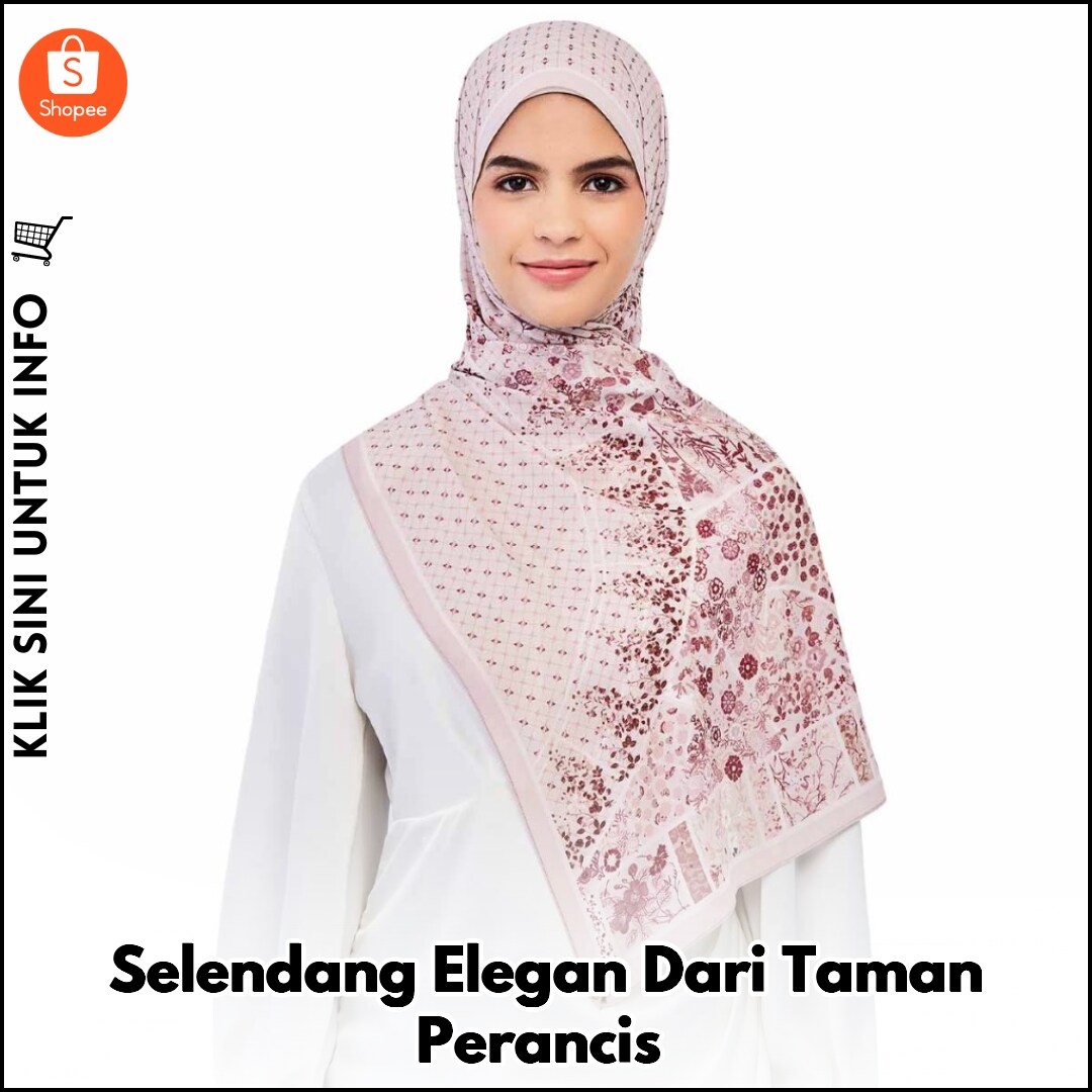 Selendang Elegan Dari Taman Perancis