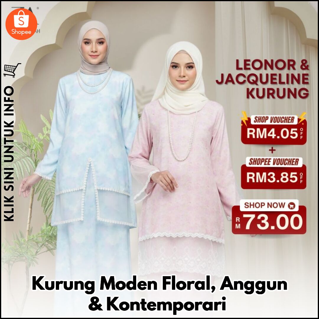 Kurung Moden Floral, Anggun & Kontemporari