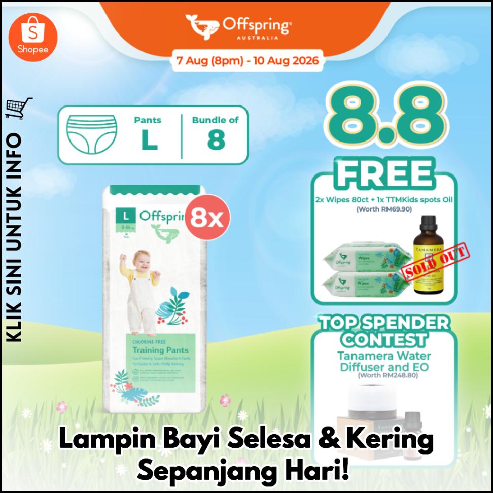 Lampin Bayi Selesa & Kering Sepanjang Hari!