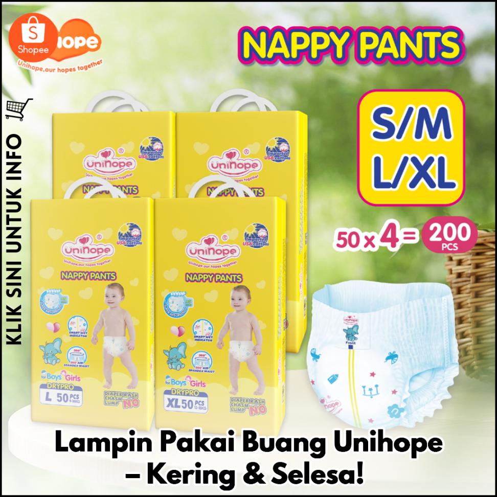 Lampin Pakai Buang Unihope – Kering & Selesa!