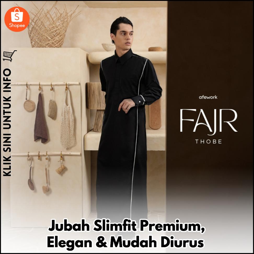 Jubah Slimfit Premium, Elegan & Mudah Diurus